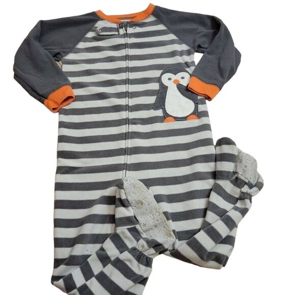 Carter's Penguin footed pajamas 3T - Picture 1 of 4